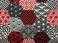 Japanese Patchwork (Canvas) red