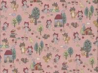 Funny Cats - Little Red Riding Hood pink
