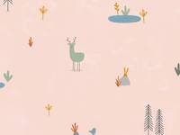 Cotton+Steel Dear Friends - Forest Cuties - Blush Cotton+Steel Dear Friends - Forest Cuties - Blush