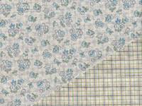 beidseitig Blümchen - karo blau beidseitig Blümchen - karo blau