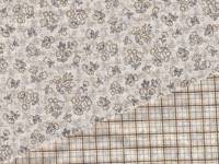 beidseitig Blümchen - karo grau beidseitig Blümchen - karo grau