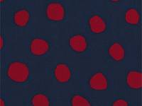 Punkte groß navy rot Punkte groß navy rot