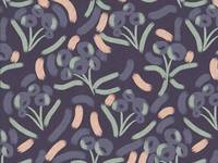 Cotton+Steel Glory - Luella - Sugar Plum Unbleached Canvas Cotton+Steel Glory - Luella - Sugar Plum Unbleached Canvas