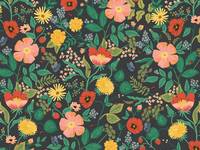 Cotton+Steel Camont - Poppy Fields - Black Cotton+Steel Camont - Poppy Fields - Black