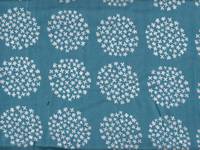 Flower Sun türkis double gauze Flower Sun türkis double gauze