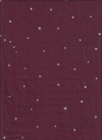 Starry bordeaux double gauze Starry bordeaux double gauze
