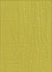 Starry Khaki yellow double gauze Starry Khaki yellow double gauze