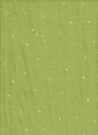 Starry leaf green double gauze Starry leaf green double gauze