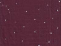 Starry bordeaux double gauze Starry bordeaux double gauze