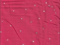 Starry cherry pink double gauze