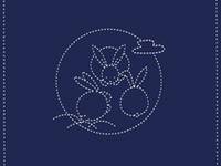 Sashiko Hanafukin S208 Sashiko Hanafukin S208