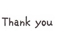 Stempel Thank you Stempel Thank you