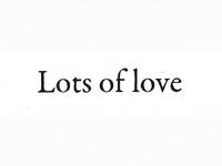 Stempel Lots of love Stempel Lots of love