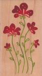 Stempel Blumen rot Stempel Blumen rot
