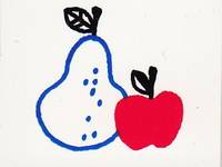 Stempel Birne & Apfel Stempel Birne & Apfel