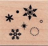 Stempel Schneeflocken Stempel Schneeflocken
