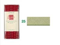 Schrägband uni matcha Leinen 11mm Schrägband uni matcha Leinen 11mm