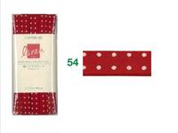 Schrägband Punkte cherry red Leinen 11mm Schrägband Punkte cherry red Leinen 11mm