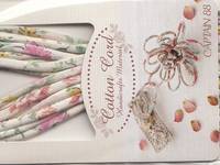 Baumwollkordel Blumen creme Baumwollkordel Blumen creme