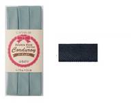 Schrägband uni schwarz (Cord) 15mm Schrägband uni schwarz (Cord) 15mm