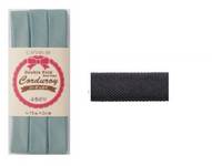 Schrägband uni charcoal (Cord) 15mm Schrägband uni charcoal (Cord) 15mm