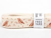 Cotton ribbon - 21 Cozy bird Cotton ribbon - 21 Cozy bird