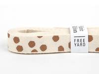 Cotton ribbon - 22 Firefly light gold Cotton ribbon - 22 Firefly light gold