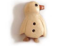 Holzknopf Pinguin Holzknopf Pinguin