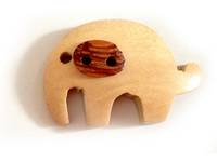 Holzknopf Elefant Holzknopf Elefant