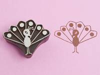 Blockwallah Stempel - Baby Peacock Blockwallah Stempel - Baby Peacock