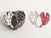 Blockwallah Stempel - Kitty Heart Blockwallah Stempel - Kitty Heart
