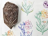 Blockwallah Stempel - Wild Flower Blockwallah Stempel - Wild Flower