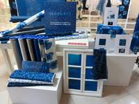 Wachstuch Japan blue - big flower nature Wachstuch Japan blue - big flower nature