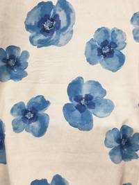 Wachstuch Japan blue - big flower nature Wachstuch Japan blue - big flower nature