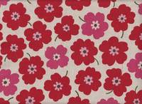 Wachstuch Simple Flower red Wachstuch Simple Flower red