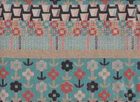 Wachstuch Blumen Patch hellblau Wachstuch Blumen Patch hellblau