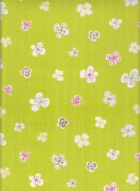 Wachstuch Blüten lime Wachstuch Blüten lime