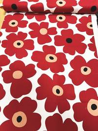 Wachstuch Poppy black Wachstuch Poppy black