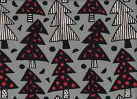 Wachstuch Winterwald grau Wachstuch Winterwald grau