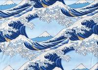 Wachstuch Hokusai The Great Wave blau Wachstuch Hokusai The Great Wave blau