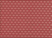 Wachstuch Asanoha midi rot Wachstuch Asanoha midi rot