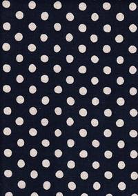 Wachstuch Punkte navy Wachstuch Punkte navy