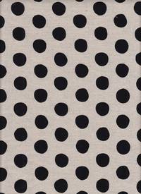 Wachstuch Natural dots nature black Wachstuch Natural dots nature black