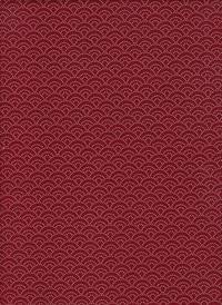 Wachstuch Seigaiha klein rot Wachstuch Seigaiha klein rot