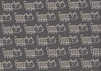 Wachstuch Katze Mino grau Wachstuch Katze Mino grau