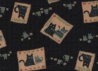 Wachstuch Patch Katzen schwarz Wachstuch Patch Katzen schwarz