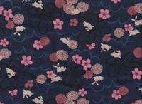 Wachstuch Usagi to hana blau Wachstuch Usagi to hana blau