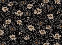 Wachstuch Tsubaki schwarz Wachstuch Tsubaki schwarz