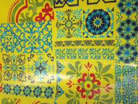 Wachstuch Tile Harmony 3 gelb Wachstuch Tile Harmony 3 gelb
