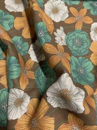 Wachstuch Classic Flower brown Wachstuch Classic Flower brown